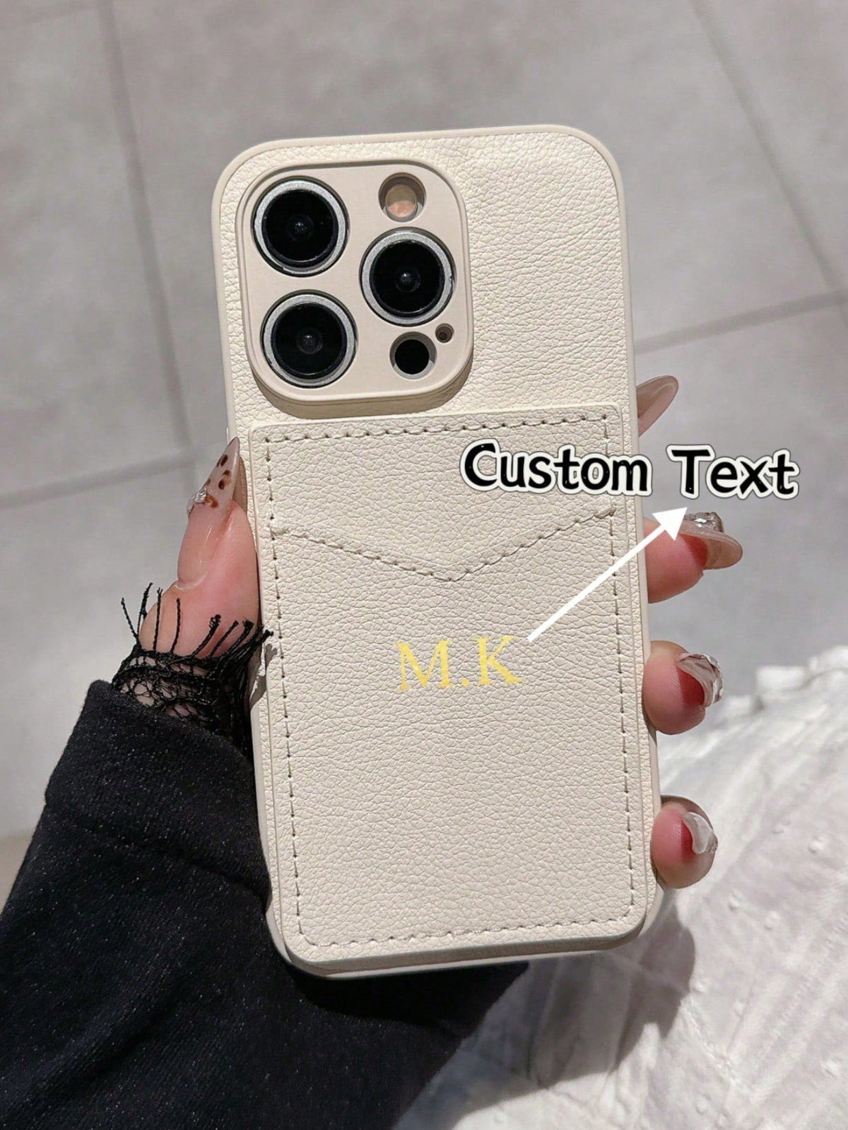Custom Image Text iPad Case