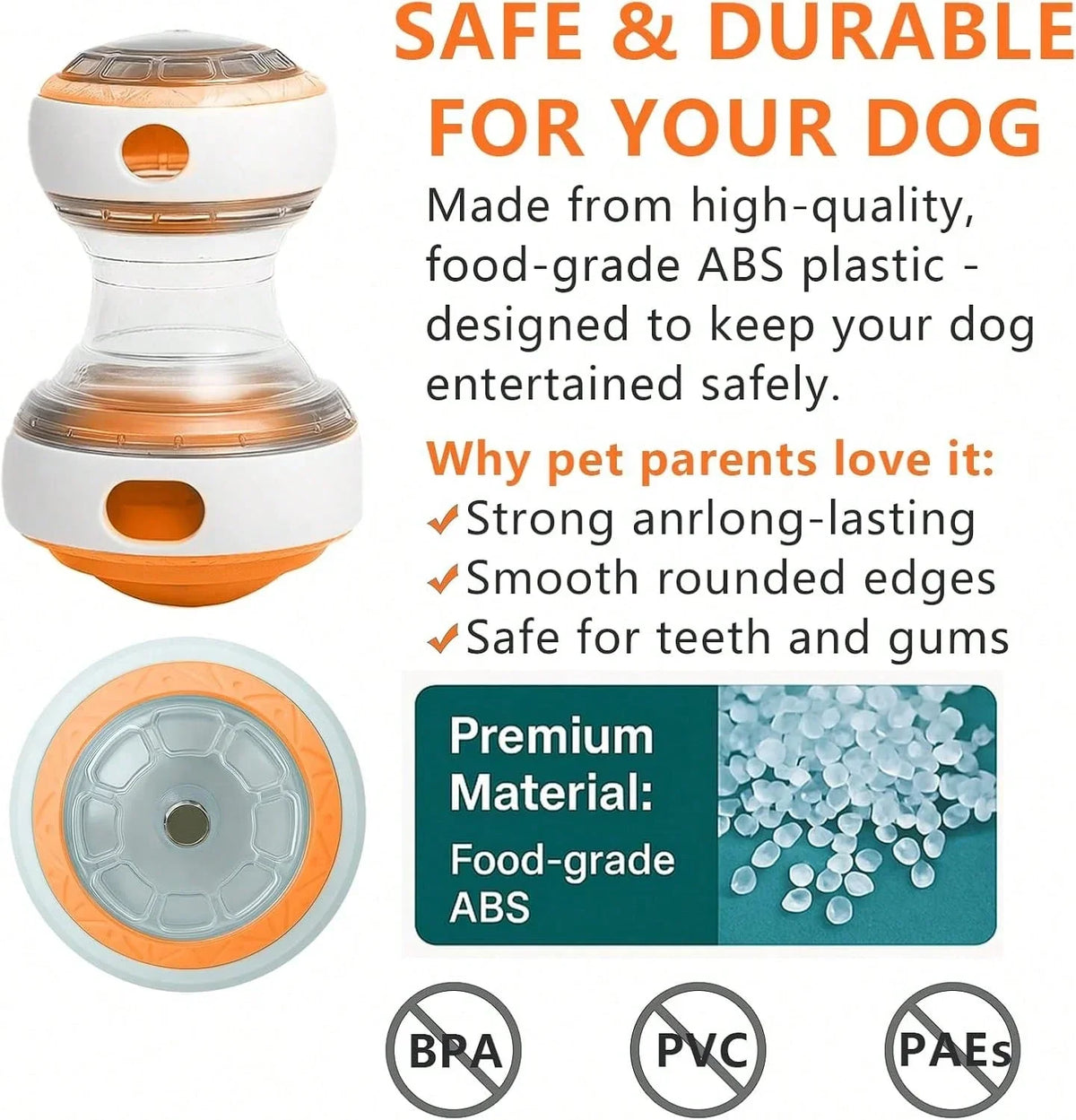Interactive Dog Treat Puzzle Ball