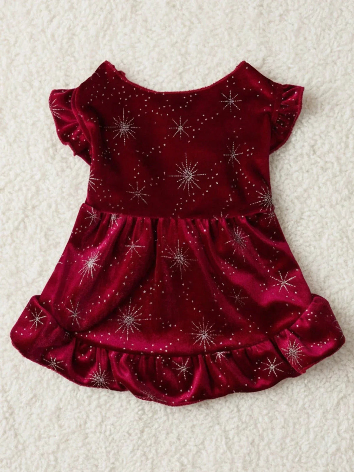 PETSIN Velvet Snowflake Pet Dress