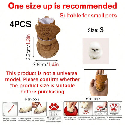 Lamb Wool Pet Snow Boots