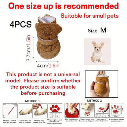 Lamb Wool Pet Snow Boots