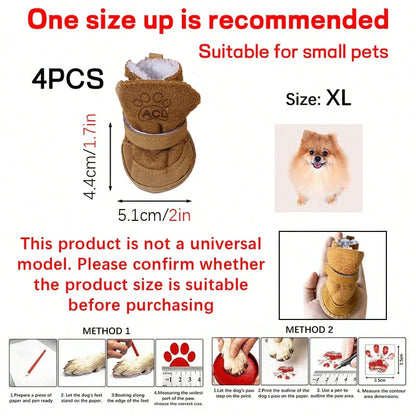 Lamb Wool Pet Snow Boots
