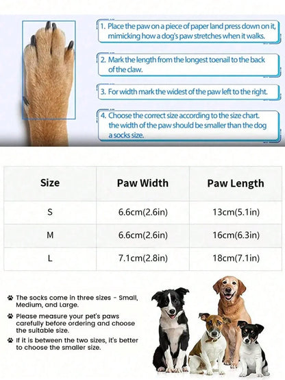 Anti-Slip Dog Paw Socks