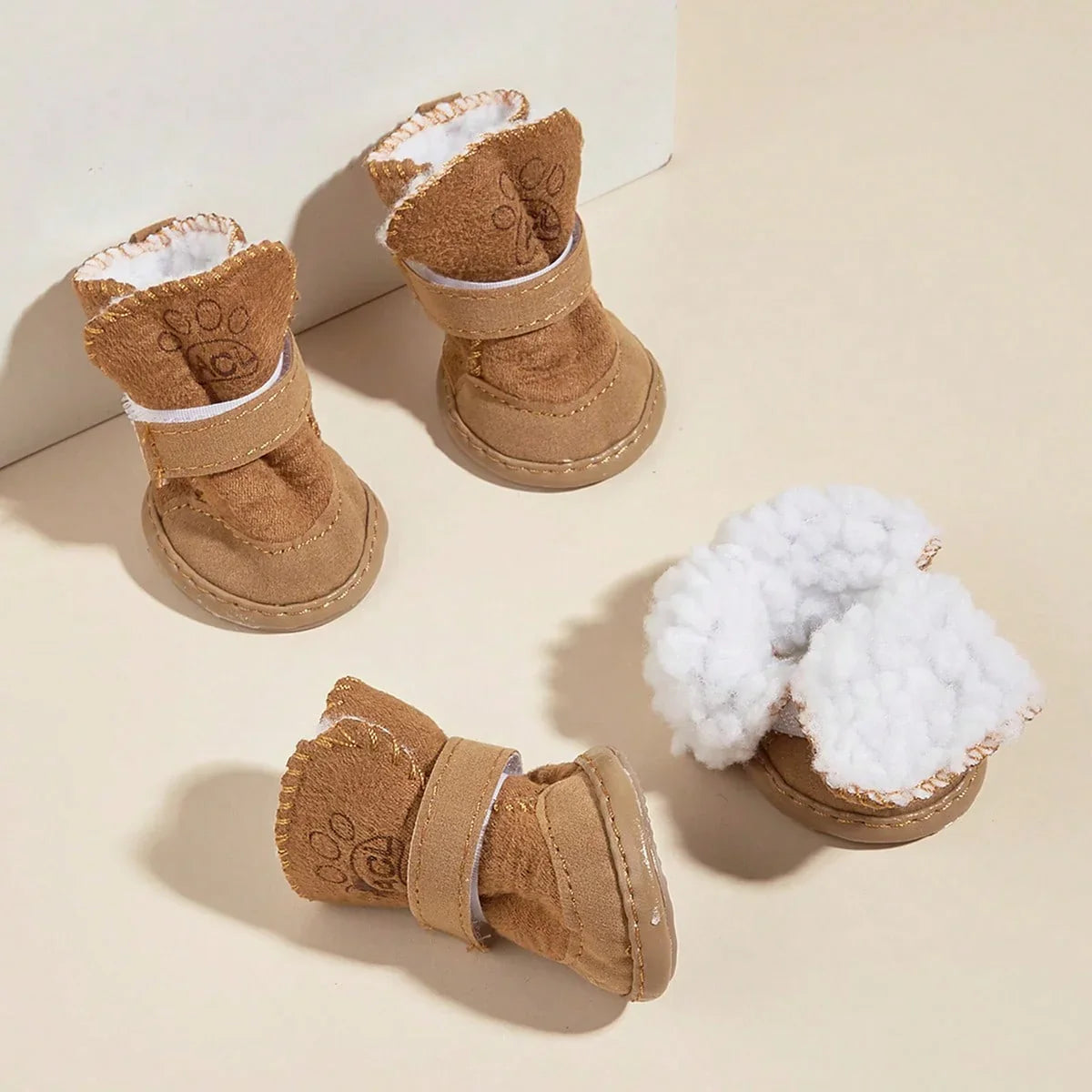 Lamb Wool Pet Snow Boots