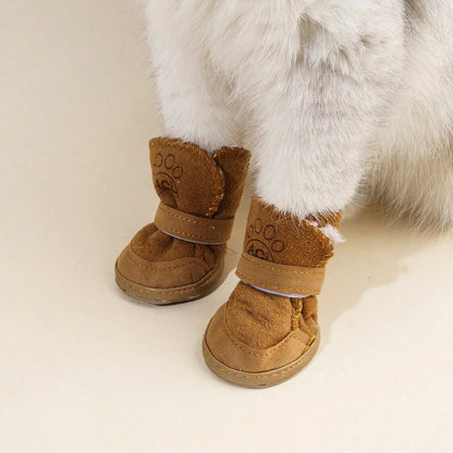 Lamb Wool Pet Snow Boots