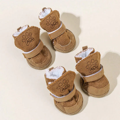 Lamb Wool Pet Snow Boots
