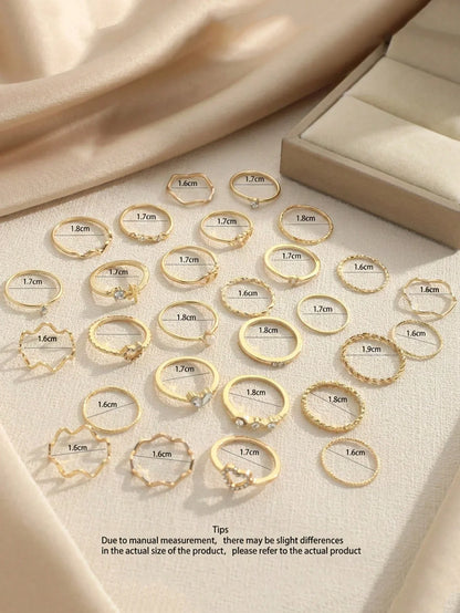 Boho Heart Knuckle Ring Set