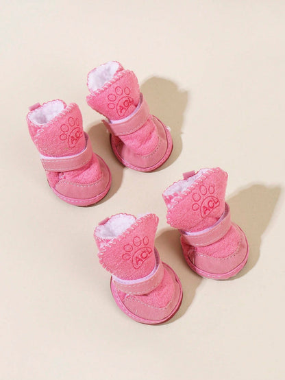 Lamb Wool Pet Snow Boots
