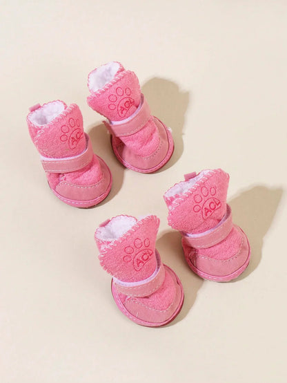 Lamb Wool Pet Snow Boots