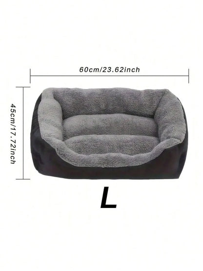 Thick Plush Rectangular Pet Bed