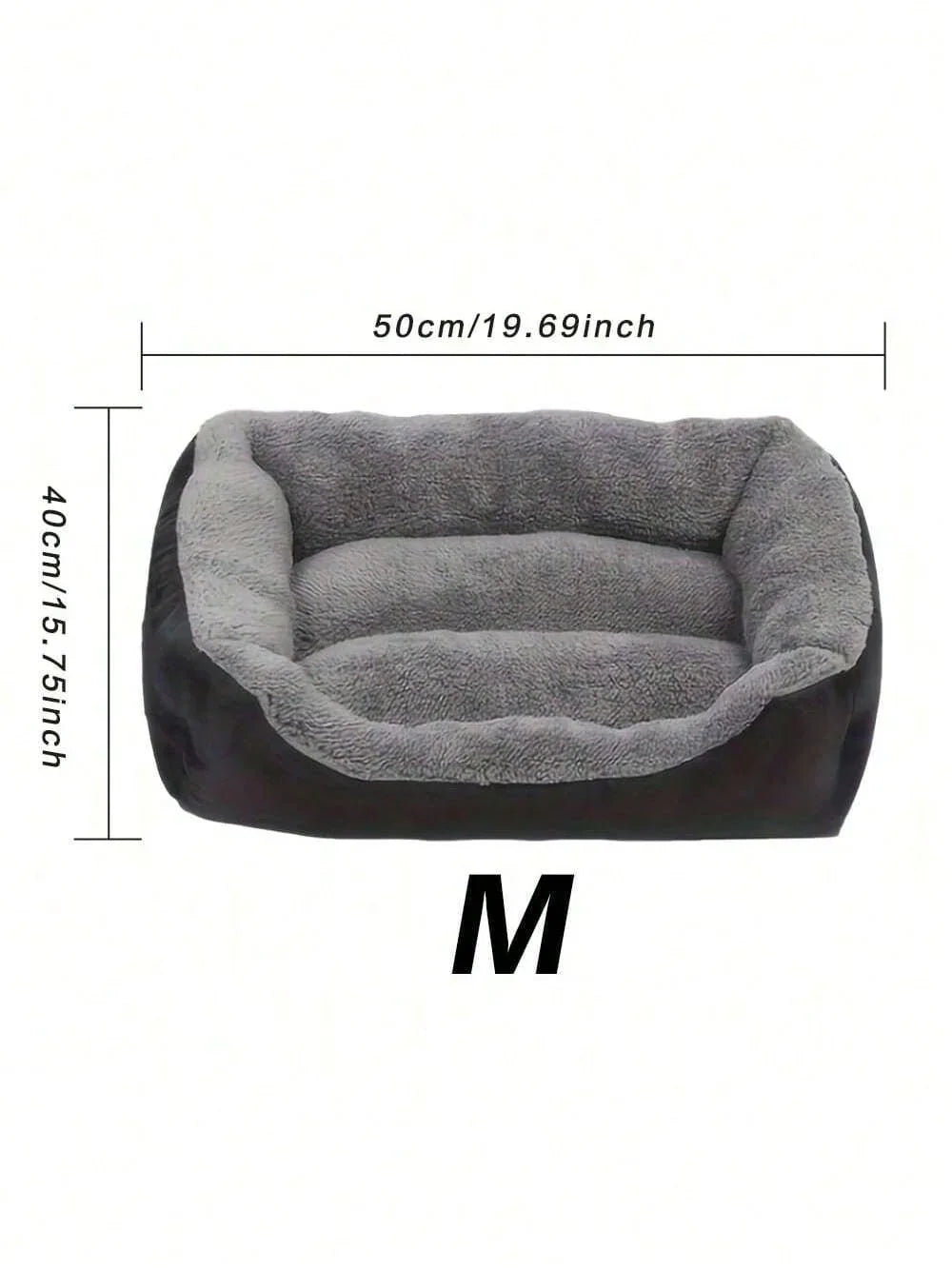Thick Plush Rectangular Pet Bed