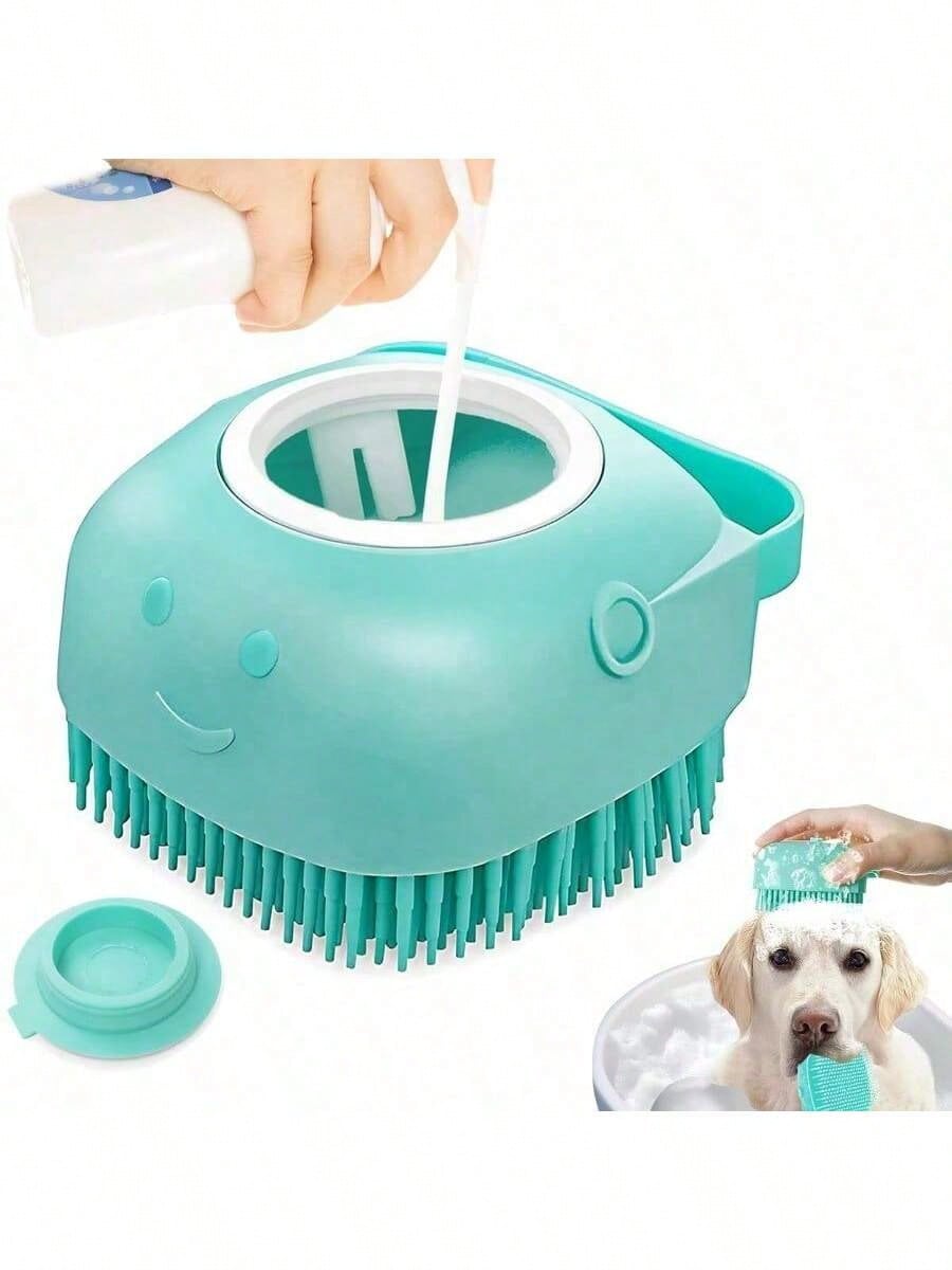 Pet Dog Bath Brush Dispenser