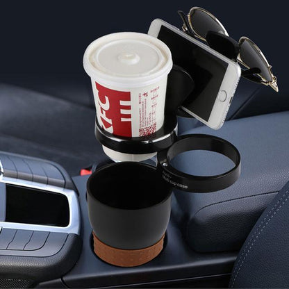 AutoFlex Cup Holder Expander for Bottles, Phones & Convenience