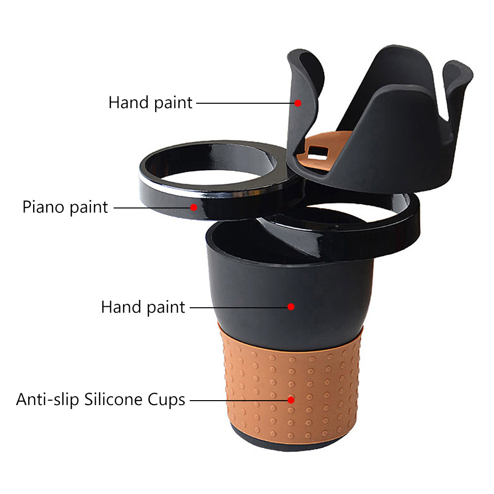 AutoFlex Cup Holder Expander for Bottles, Phones & Convenience
