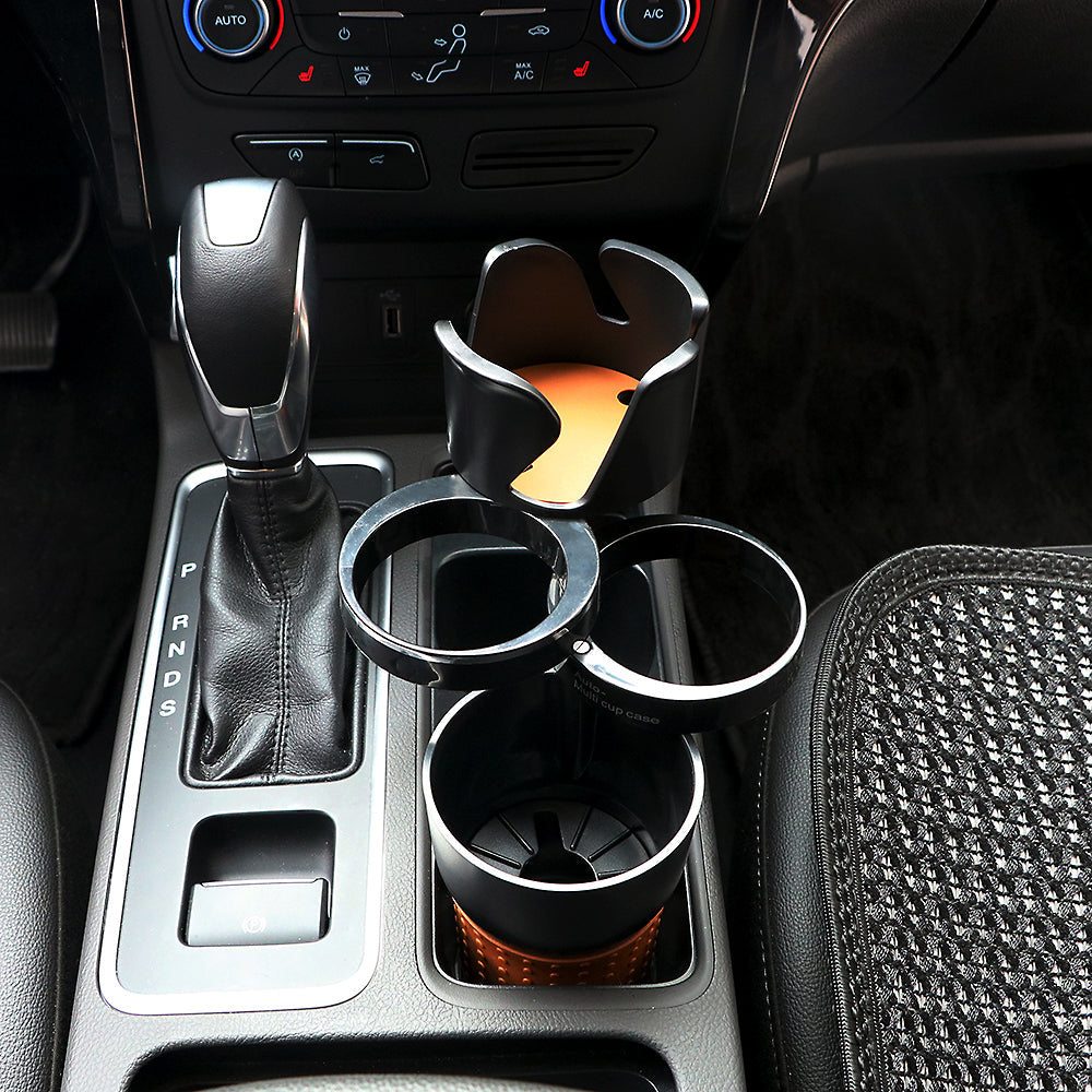 AutoFlex Cup Holder Expander for Bottles, Phones & Convenience