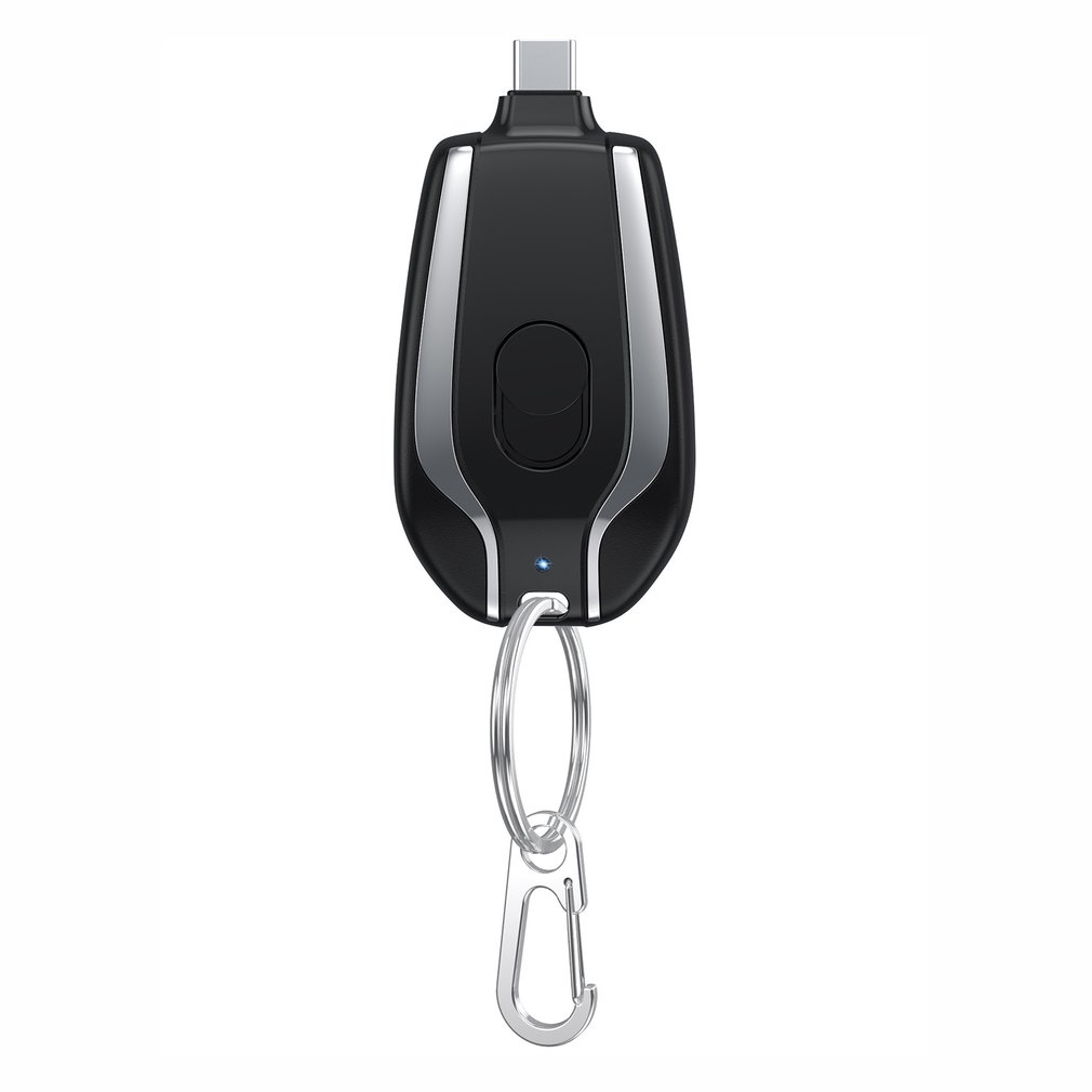Mini Keychain Charger 1500mAh – Type-C Power Bank