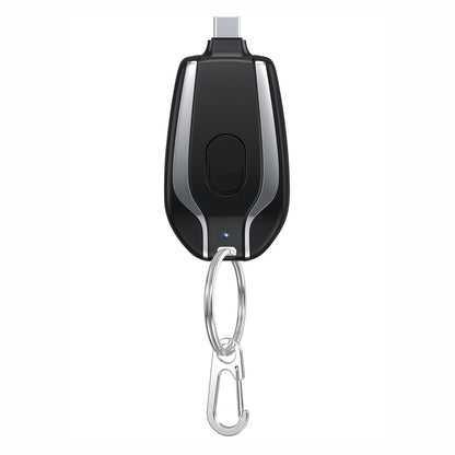 Mini Keychain Charger 1500mAh – Type-C Power Bank