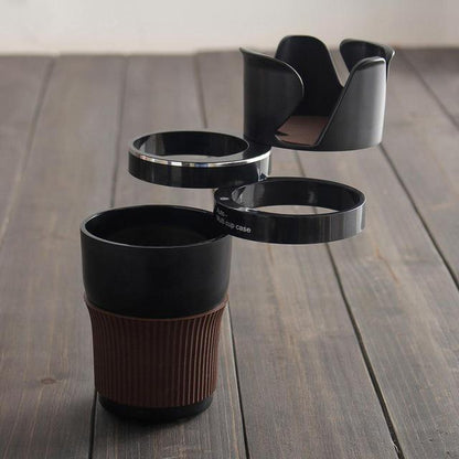 AutoFlex Cup Holder Expander for Bottles, Phones & Convenience