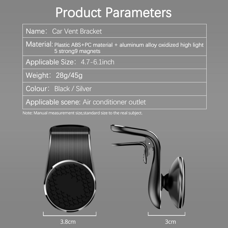 Air Vent Phone Holder with 360° Rotation