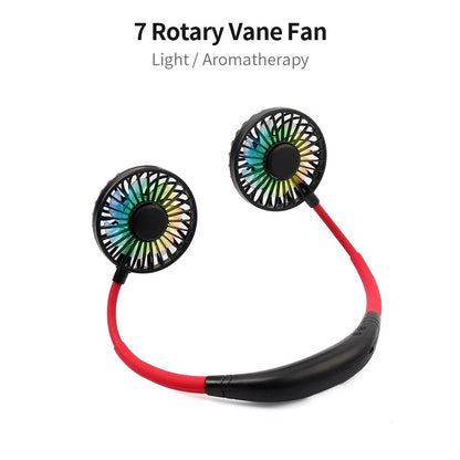 Mini Portable Hanging Neckband Fan
