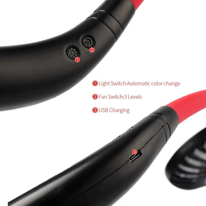 Mini Portable Hanging Neckband Fan