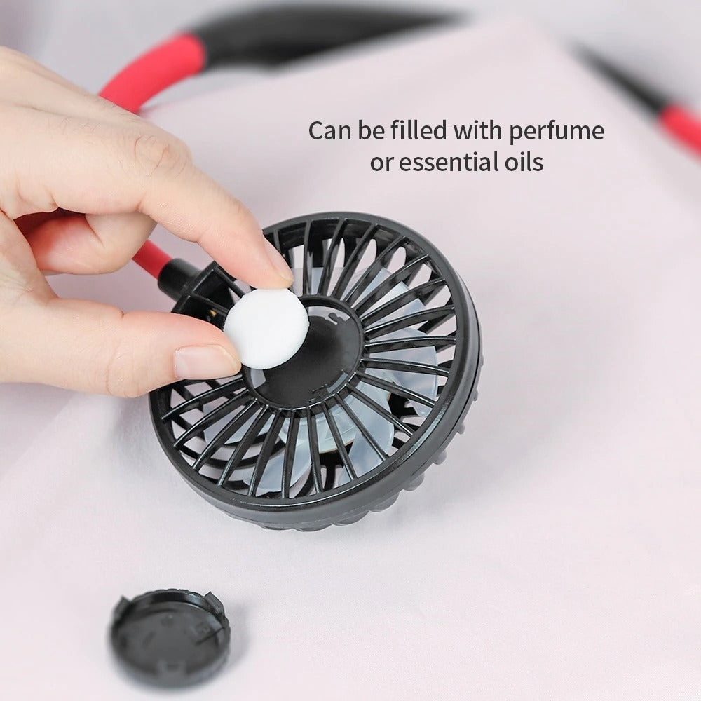 Mini Portable Hanging Neckband Fan