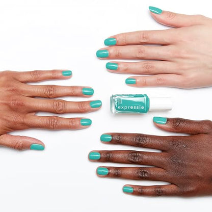 Essie expressie, Quick-Dry Nail Polish, 8-Free Vegan, True Black, Now Or Never, 0.33 fl oz