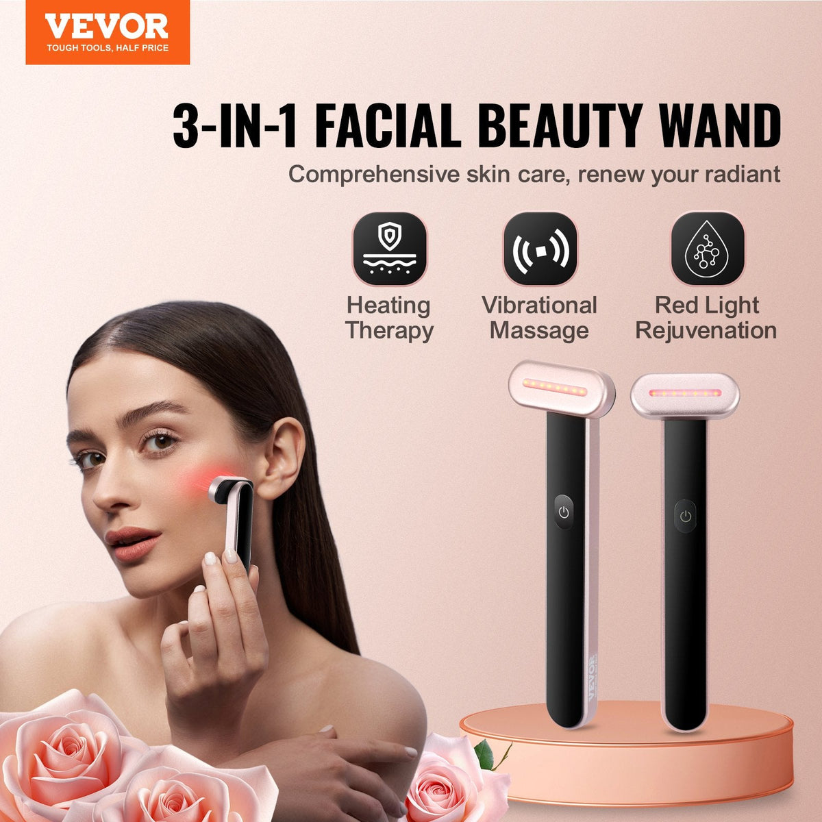 Red Light Therapy Wand For Face And Neck