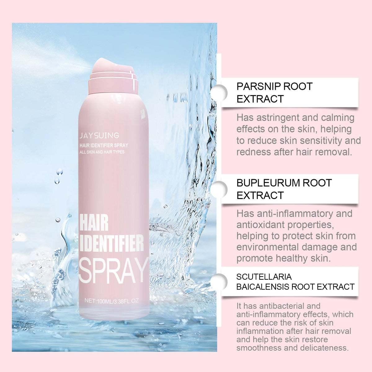 Hair Identifier & Moisturizing Dermaplaner Spray