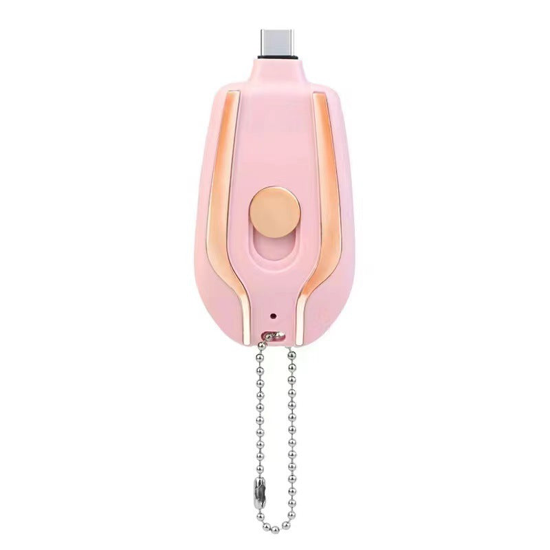 Mini Keychain Charger 1500mAh – Type-C Power Bank