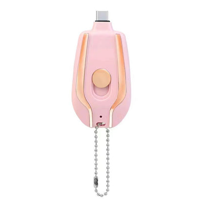 Mini Keychain Charger 1500mAh – Type-C Power Bank