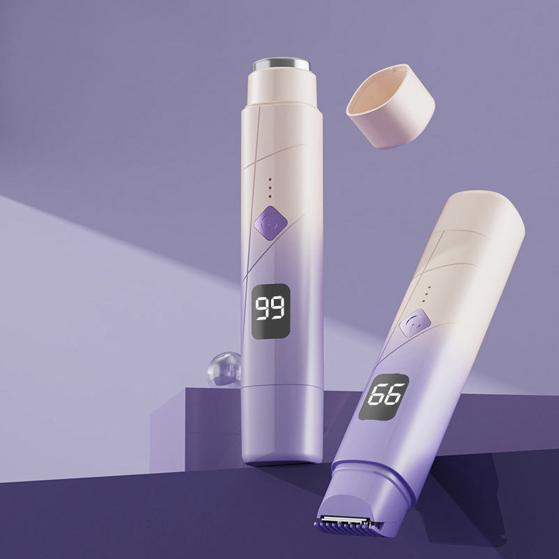 Digital Display Type-c Multifunctional Women's Shaver Hair Removal Device