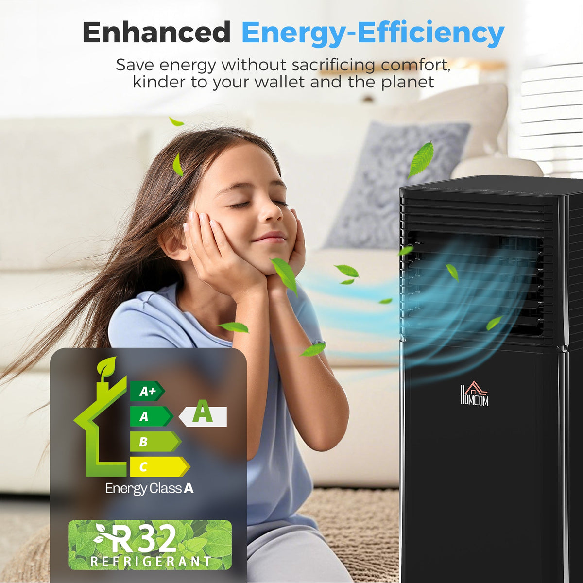 8000 BTU Portable Air Conditioner with Dehumidifier