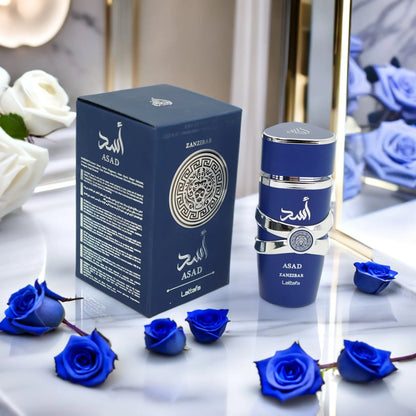 Lattafa Asad Zanzibar Blue EDP 3.4OZ