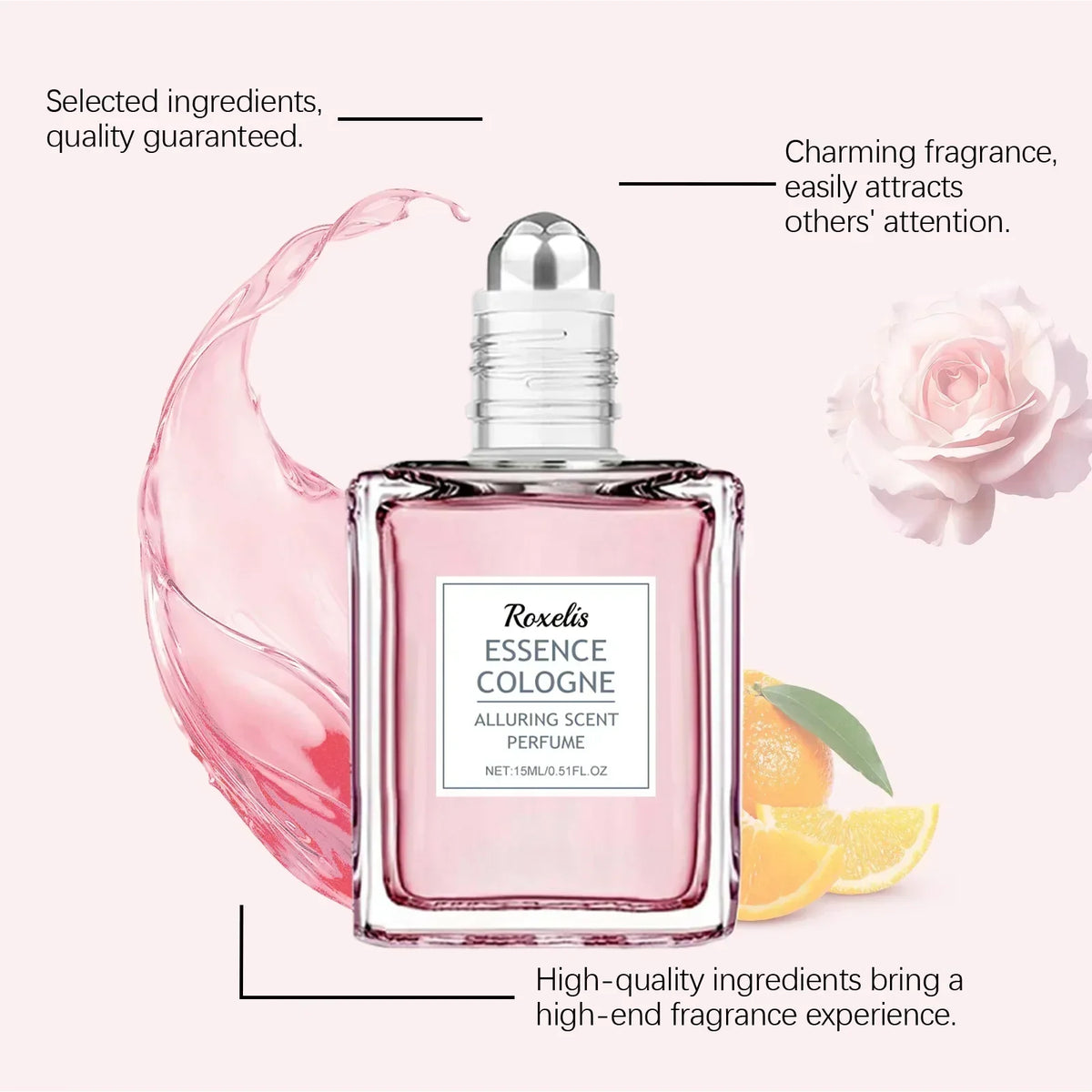 Roxelis Pink Rose Perfume 15ml