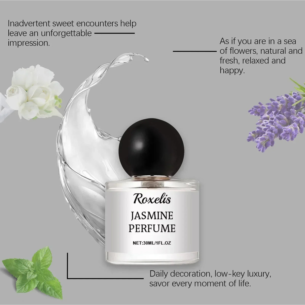 Roxelis 30ml Jasmine Perfume for Unisex