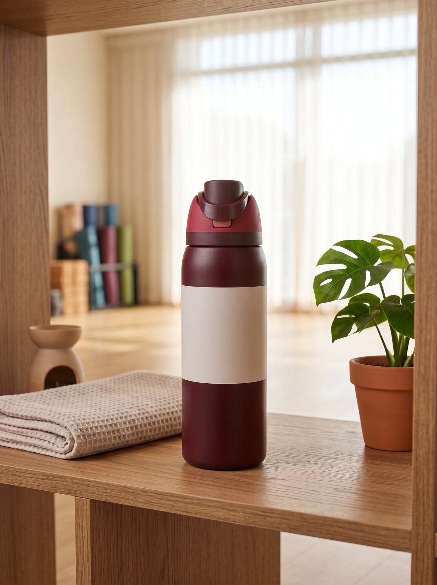 Insulated Water Bottle with Straw - Leak Proof Steel Cup