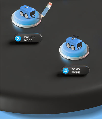 Kid Smart RC Magic Mini Bus Intelligent Remote Control Gesture Sensing Induction Follow Car Animation Funny Auto ExpressionsToy