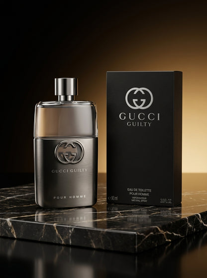 Gucci Guilty For Men Eau De Toilette Spray – 3 Fl Oz (90 Ml), Aromatic Men's Cologne