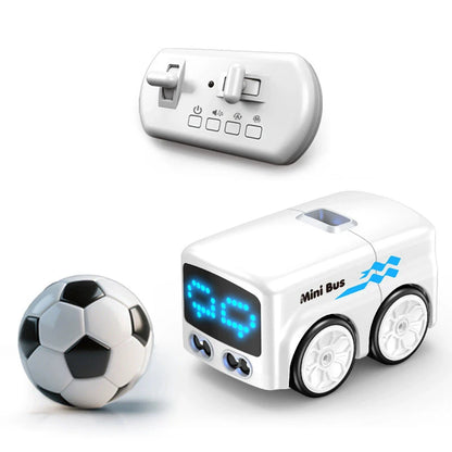 Kid Smart RC Magic Mini Bus Intelligent Remote Control Gesture Sensing Induction Follow Car Animation Funny Auto ExpressionsToy