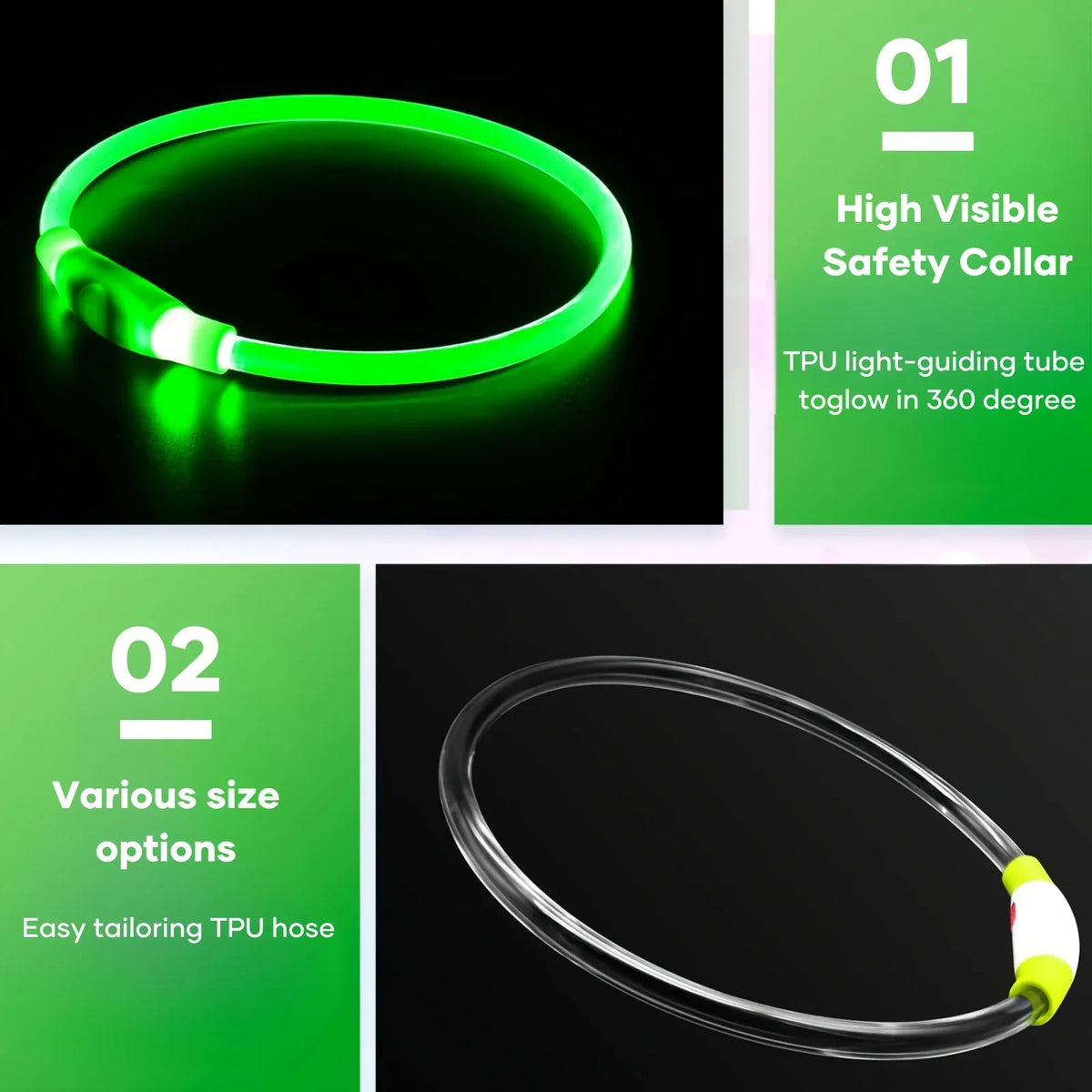 LED Luminous Dog Safety Collar