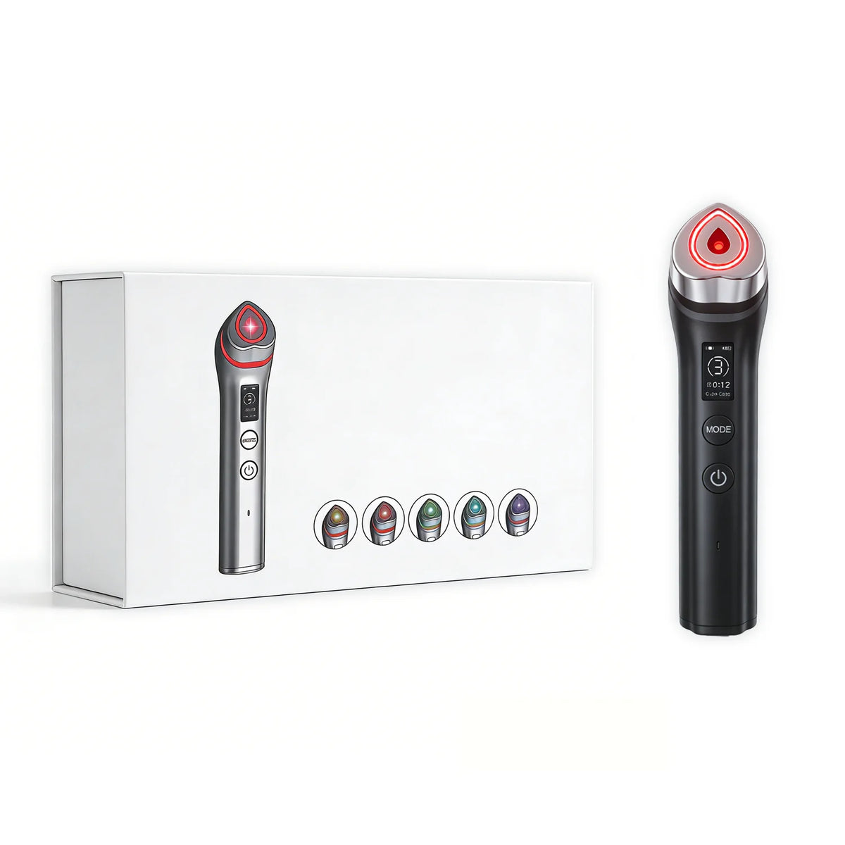 5 Modes RF Facial Beauty Device, Anti-Aging Skin Tightening Massager for Pore Refining & Skincare Absorption