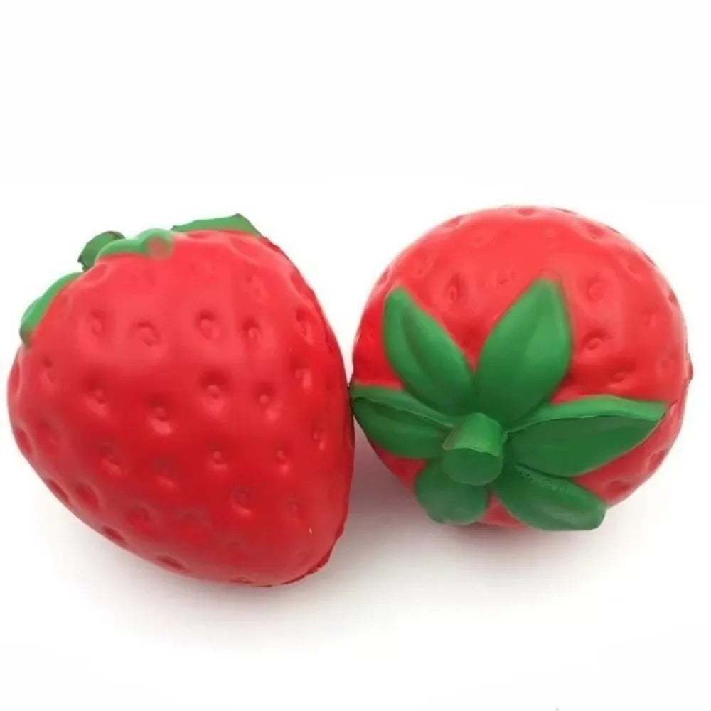 Jumbo Strawberry Squeeze Ball - Anti-Anxiety Sensory Fidget Toy for Adult