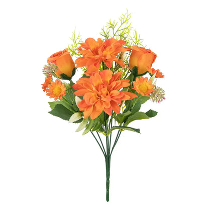 Silk Dahlia Rose Floral Decoration