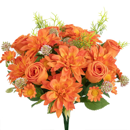 Silk Dahlia Rose Floral Decoration