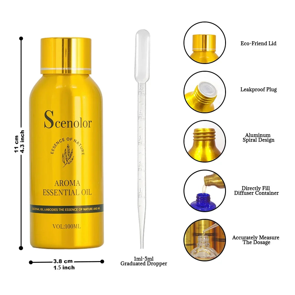 Unisex 100ml Hotel Essential Oil for Diffuser