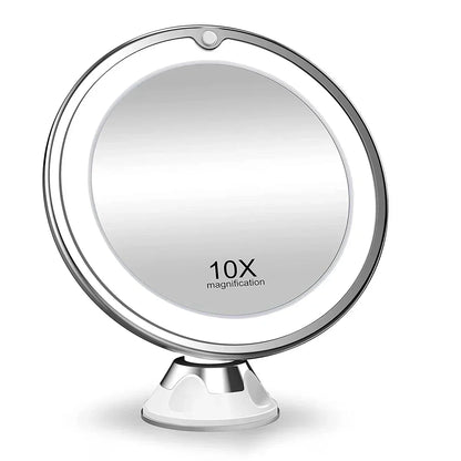 10x Magnifying Lighted Makeup Mirror