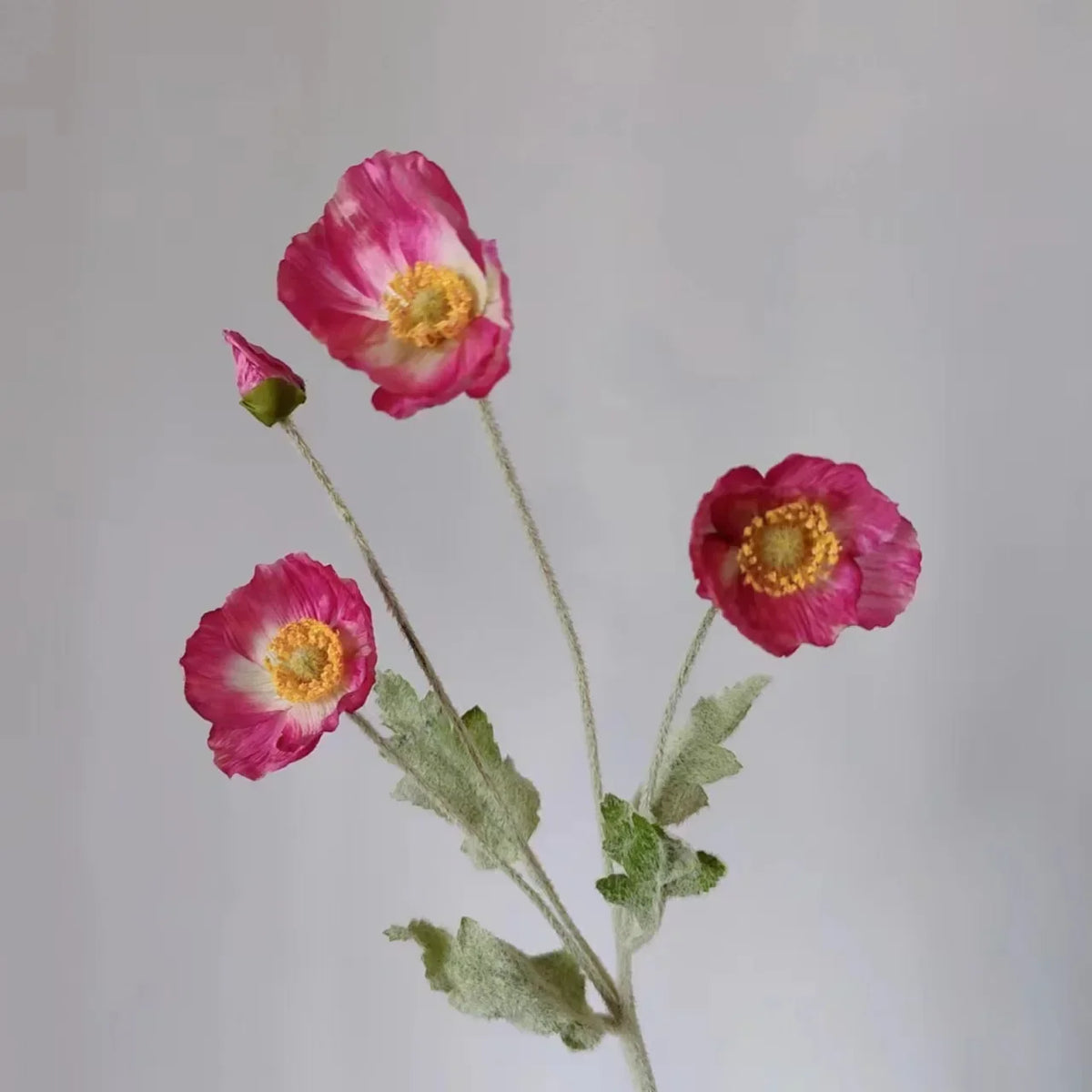 Artificial Flowers Fake Poppy Silk Flowers Long Stem Housewarming Garden Table Wedding DIY Party Wedding Bridal Bouquet Decor