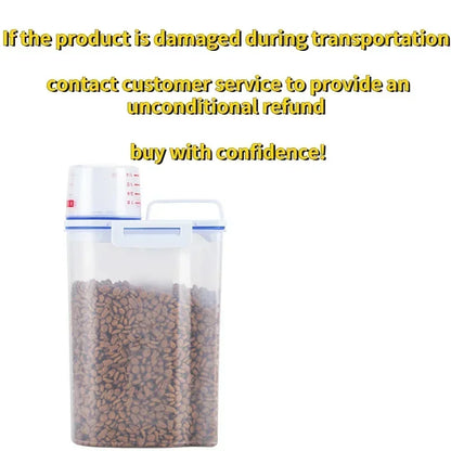 Sealed Dog Cat Food Container