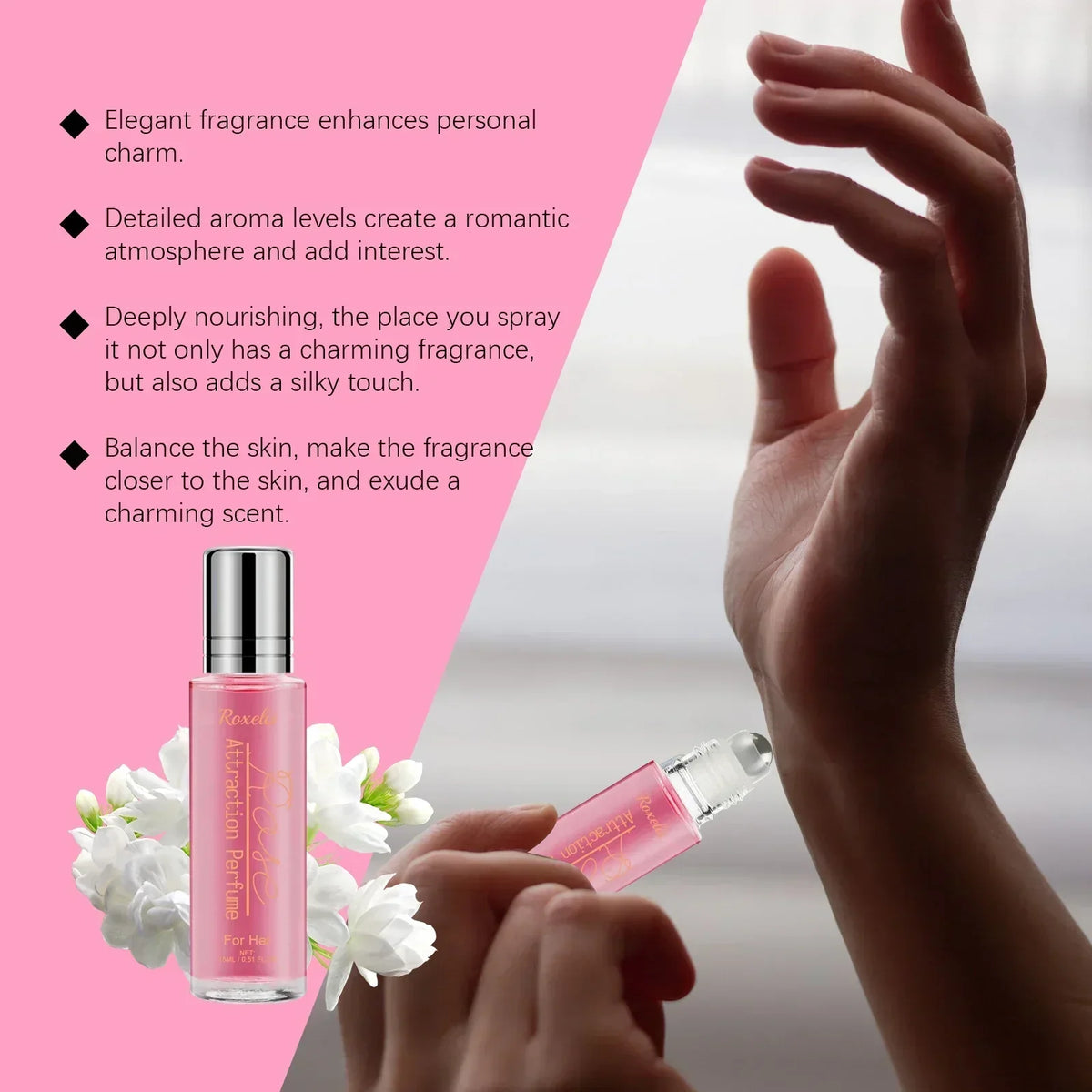 Roxelis Rose Charm Perfume Spray For Women